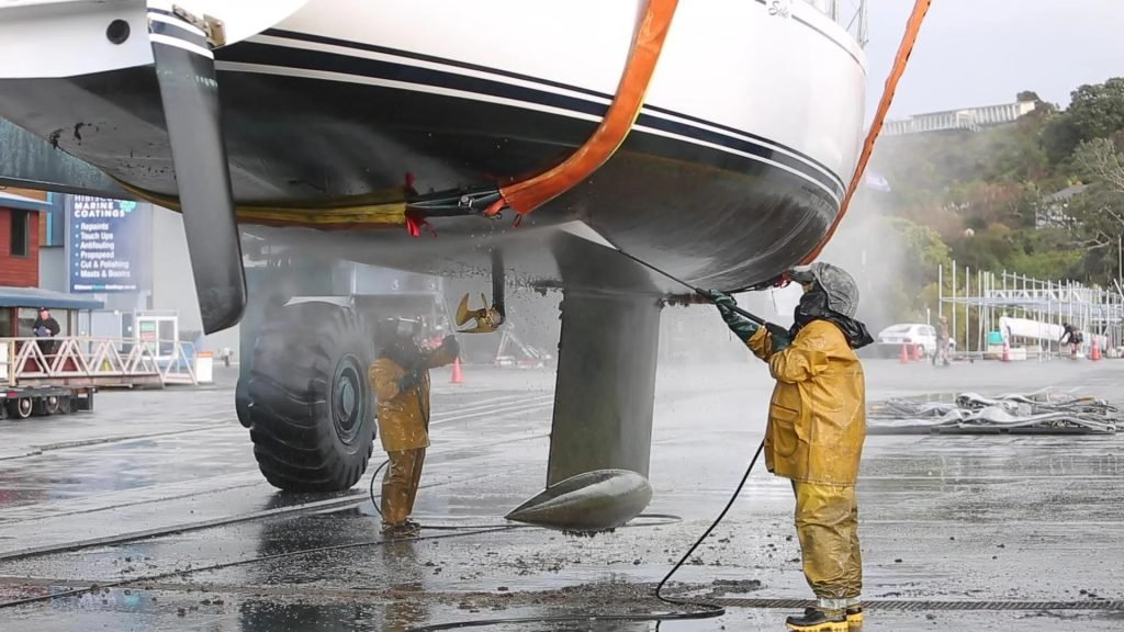 propeller and bottom cleaning